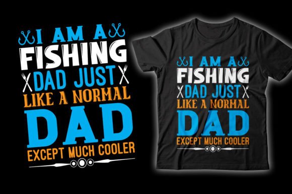 Fishing Dad Typography T-Shirt Design Graphics