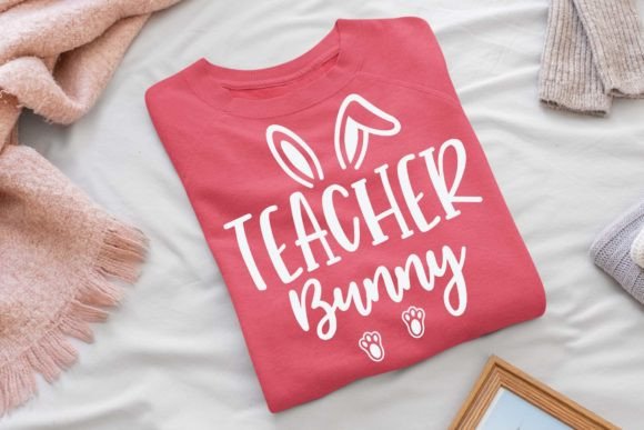 Teacher Bunny T-Shirt SVG Graphics